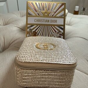 Dior Gold and Cream Cosmetic Case